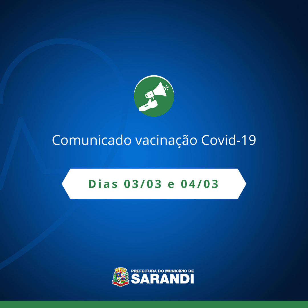 Comunicado vacinação Covid-19